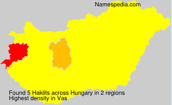 Surname Haklits in Hungary Surname Haklits in Hungary