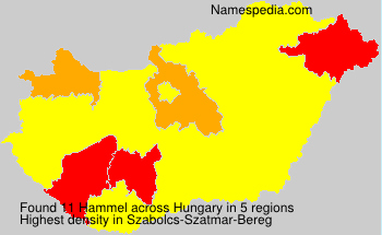 Surname Hammel in Hungary