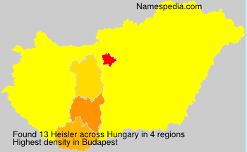 Surname Heisler in Hungary