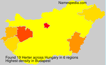 Surname Herter in Hungary