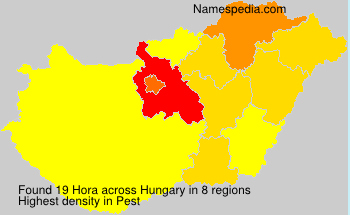 Surname Hora in Hungary