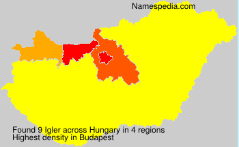 Surname Igler in Hungary