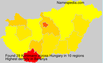 Surname Kohlmann in Hungary