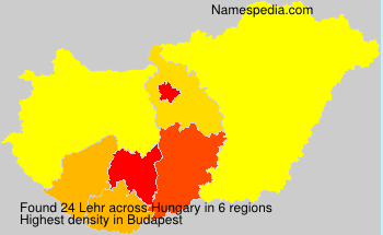 Surname Lehr in Hungary