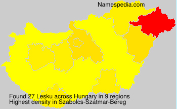 Surname Lesku in Hungary