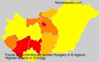 Surname Lichtenberger in Hungary