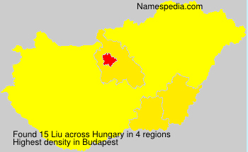 Surname Liu in Hungary