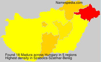 Surname Madura in Hungary