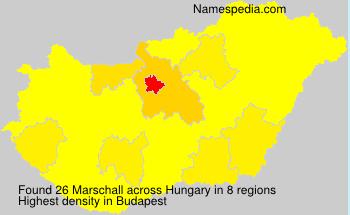 Surname Marschall in Hungary