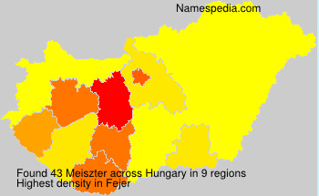 Surname Meiszter in Hungary