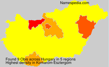 Surname Obis in Hungary