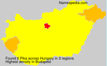 Surname Pika in Hungary