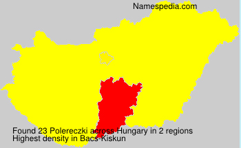 Surname Polereczki in Hungary