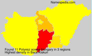 Surname Potyesz in Hungary Surname Potyesz in Hungary