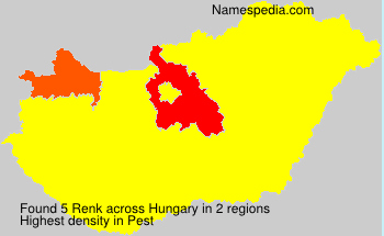Surname Renk in Hungary