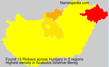Surname Rinkacs in Hungary Surname Rinkacs in Hungary