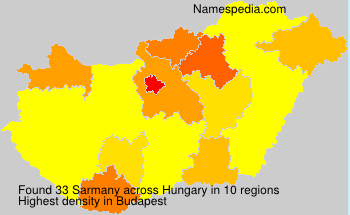 Surname Sarmany in Hungary