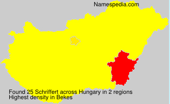 Surname Schriffert in Hungary