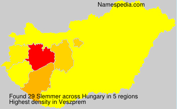 Surname Slemmer in Hungary