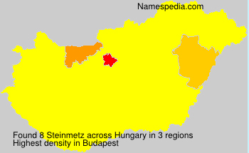 Surname Steinmetz in Hungary