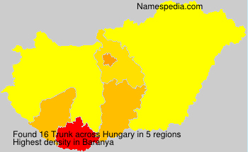Surname Trunk in Hungary