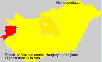 Surname Viszked in Hungary