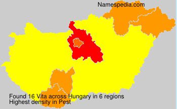 Surname Vita in Hungary