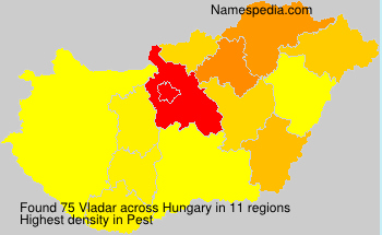 Surname Vladar in Hungary