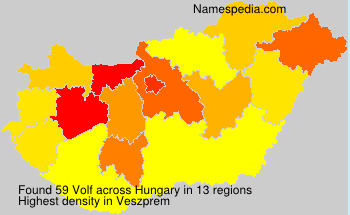 Surname Volf in Hungary