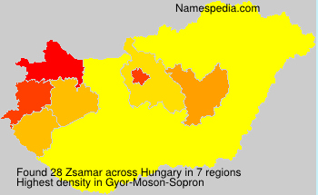 Surname Zsamar in Hungary
