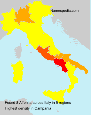 Surname Affenita in Italy