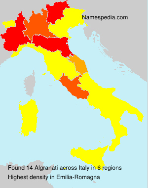 Surname Algranati in Italy