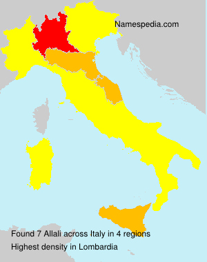 Surname Allali in Italy