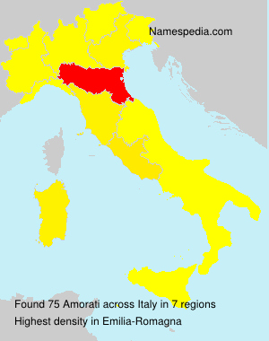 Surname Amorati in Italy