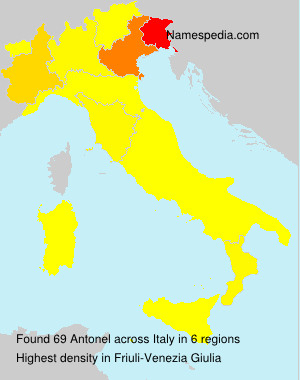 Surname Antonel in Italy