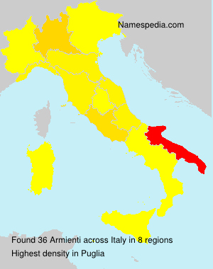 Surname Armienti in Italy