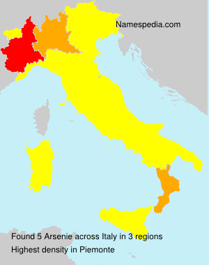 Surname Arsenie in Italy