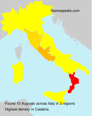 Surname Augruso in Italy