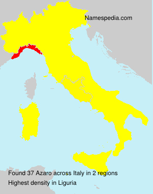 Surname Azaro in Italy