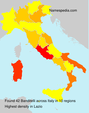 Surname Banditelli in Italy