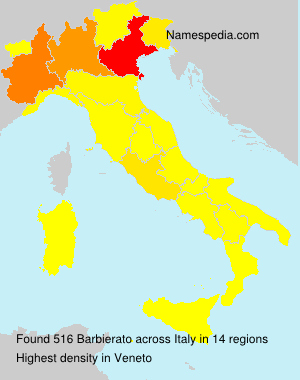 Surname Barbierato in Italy