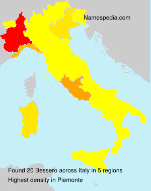 Surname Bessero in Italy