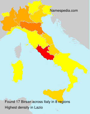 Surname Birsan in Italy