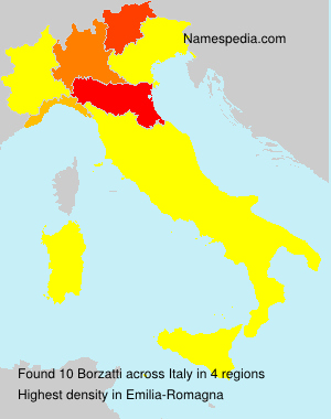 Surname Borzatti in Italy