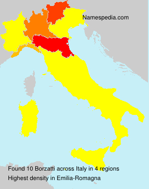 Surname Borzatti in Italy Surname Borzatti in Italy