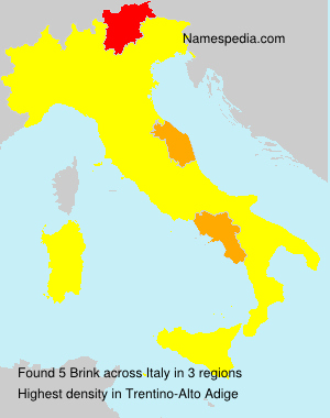 Surname Brink in Italy