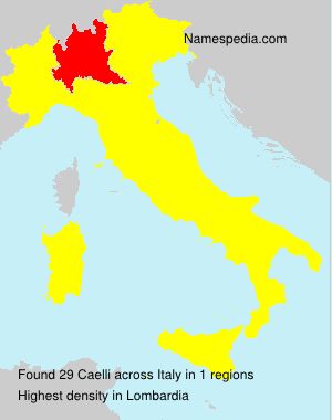Surname Caelli in Italy
