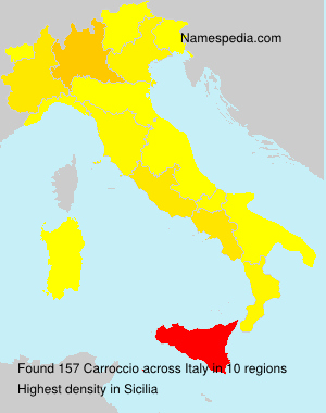 Surname Carroccio in Italy