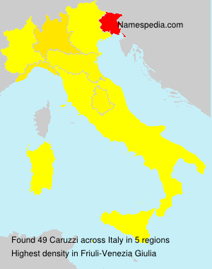 Surname Caruzzi in Italy