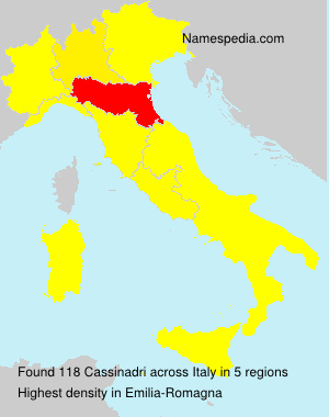 Surname Cassinadri in Italy